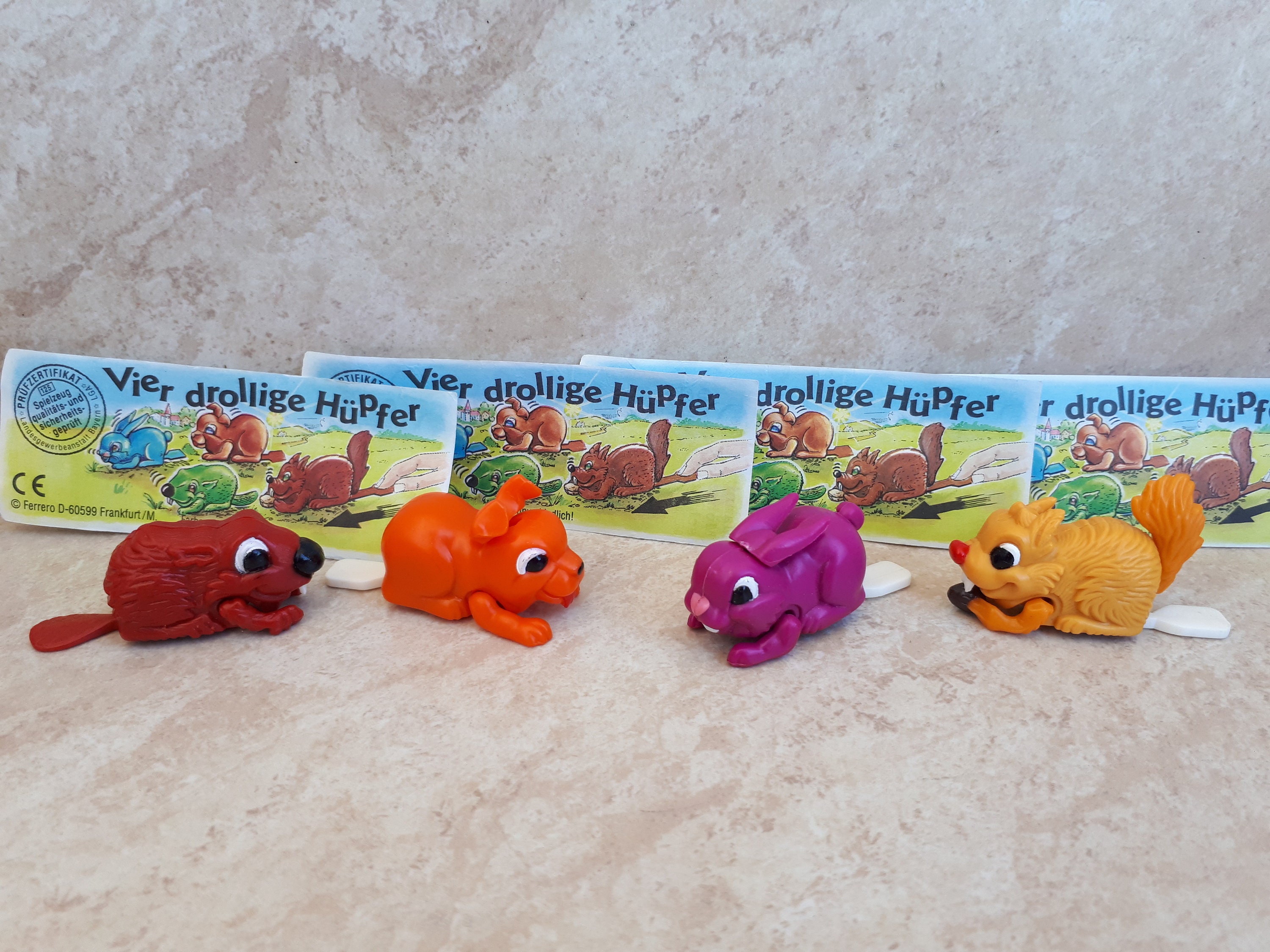 kinder surprise ferrero full series Norbert 653241 Sascha 652822 Manni  652849 Siggi  652806