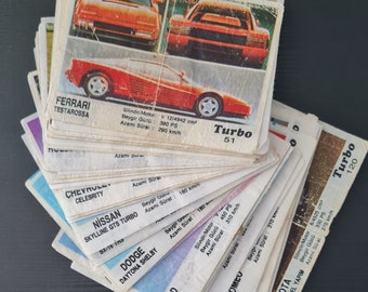 Vintage Turbo Kent Car Wrappers: 1990s Bubble Gum Series (51-120)
