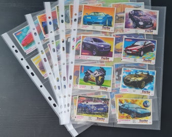 Turbo Super 471-540. Chewing / Bubble Gum Wrappers. Full Set 70 pcs.