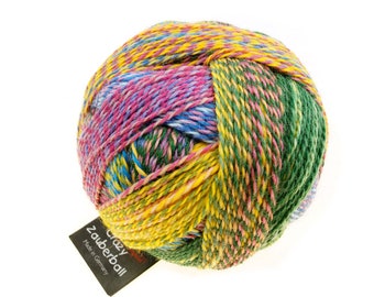 SCHOPPEL WOLLE Crazy Zauberball 2334 Malerwinkel 75 percent Virgin Wool, 25 percent Nylon. Colored degrade gradient fingering sock-wool