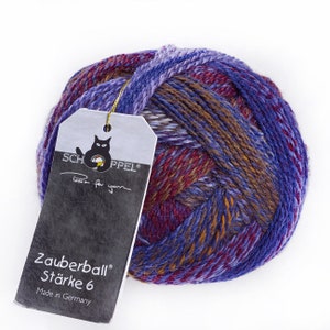 Color gradient knitting yarn sport weight DK sock wool Zauberball Stärke 6 by Schoppel-Wolle 2311 Route 66