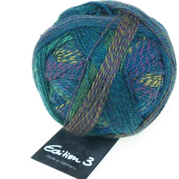 Schoppel Wolle Edition 3 2298 Laundry Day. Pure Virgin Wool Merino fine Gradient degrade color changing colorful Sport weight yarn in blues