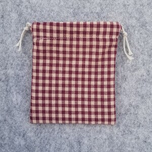 Lined drawstring, civil war reenactment, history, cotton food pouch, fire match bag, food, living historian, poke sack, rev war, field gear