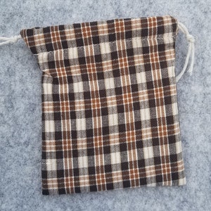 Lined drawstring, civil war reenactment, history, cotton food pouch, fire match bag, food, living historian, poke sack, rev war, field gear