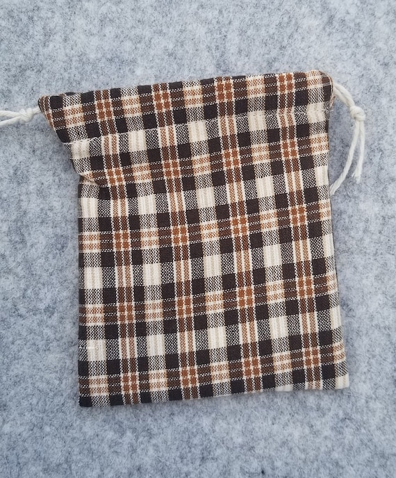 Lined Drawstring, Civil War Reenactment, History, Cotton Food Pouch, Fire  Match Bag, Food, Living Historian, Poke Sack, Rev War, Field Gear