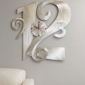 Big Time 3 stopy x 2 stopy Duży, nowoczesny zegar współczesny autorstwa artysty Tony'ego Viscardiego