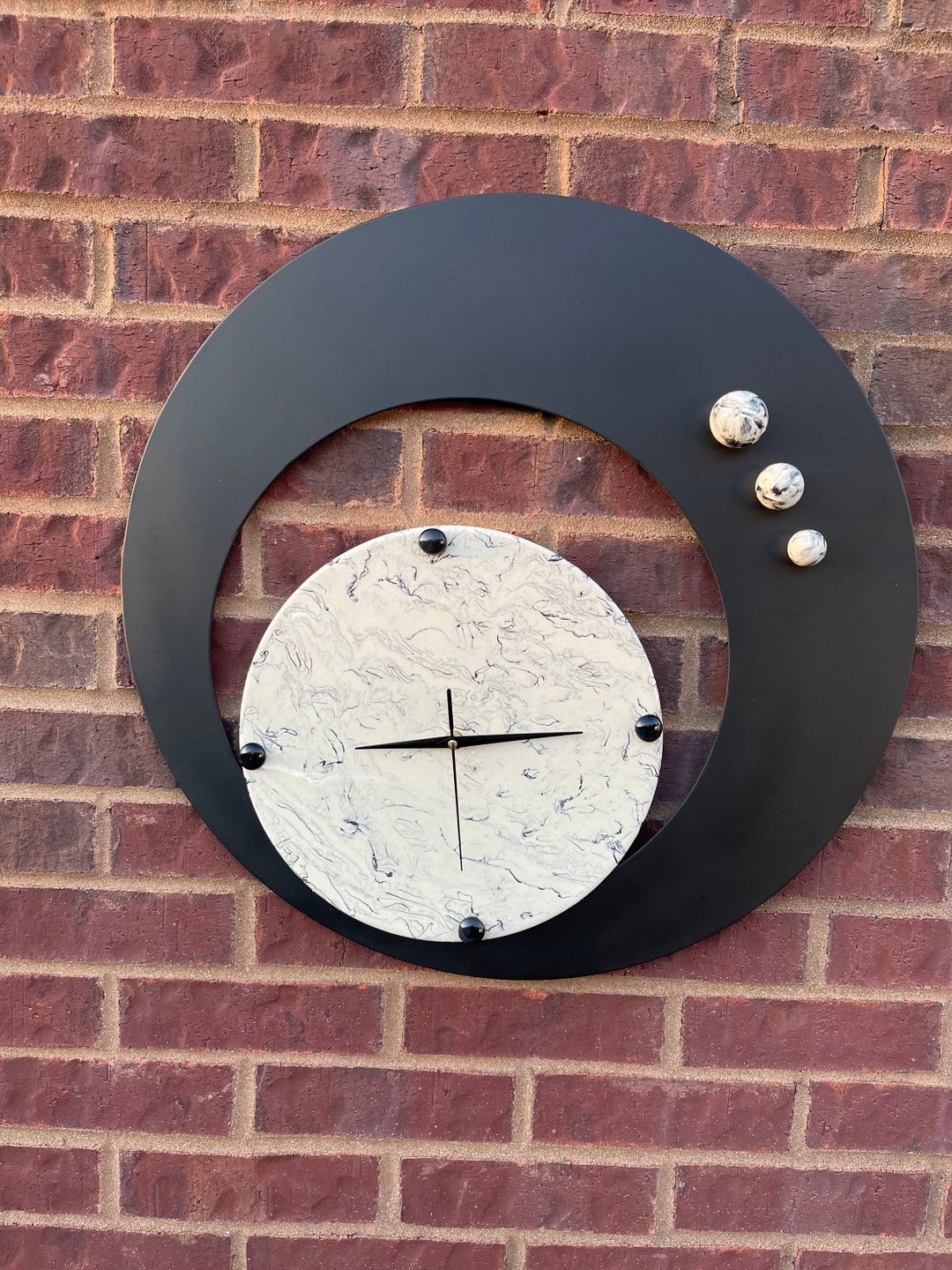 Full Circle Time Contemporary Clock - Etsy