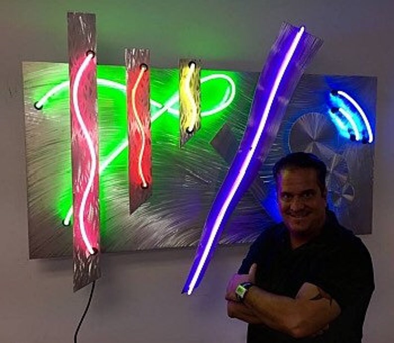 Contemporary Neon Wall Art Sculpture by World Renowned Neon Etsy