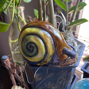 CERAMIC  SNAIL for the garden