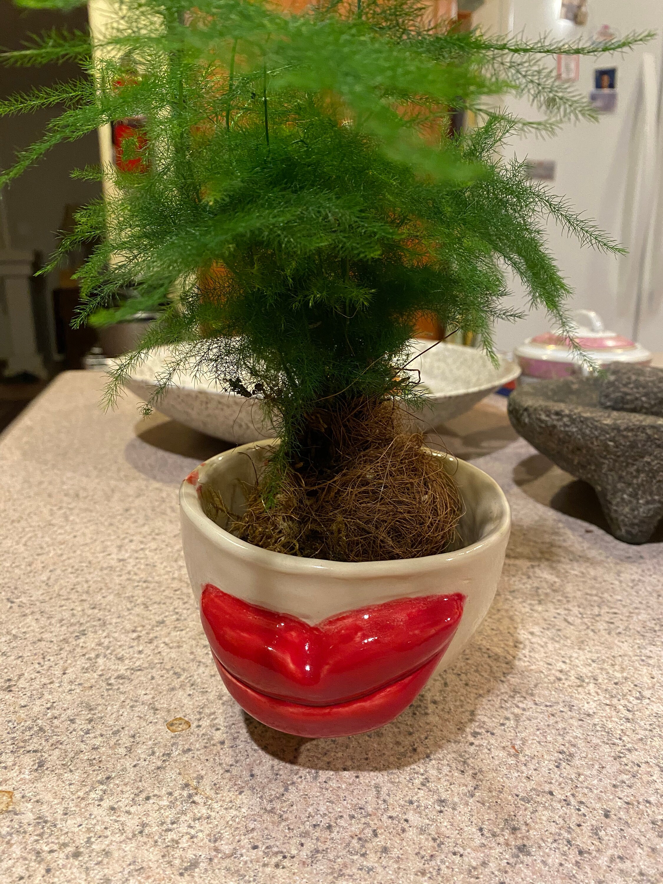 Red Lip Pottery Etsy