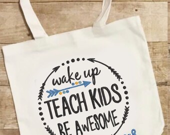 Grocery Tote Bag canvas tote bag Special Education teacher gift Everyday Tote Bag Gifts for teachers Teacher Tote Bag K5 Teacher Gifts