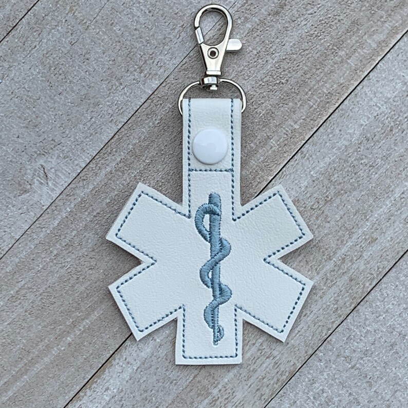 EMS Keychain EMS Key Fob Ems Snap Tab Backpack Accessory Etsy
