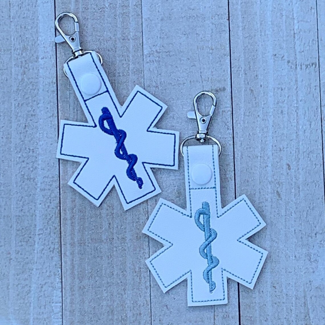 EMS Keychain EMS Key Fob Ems Snap Tab Backpack Accessory Etsy
