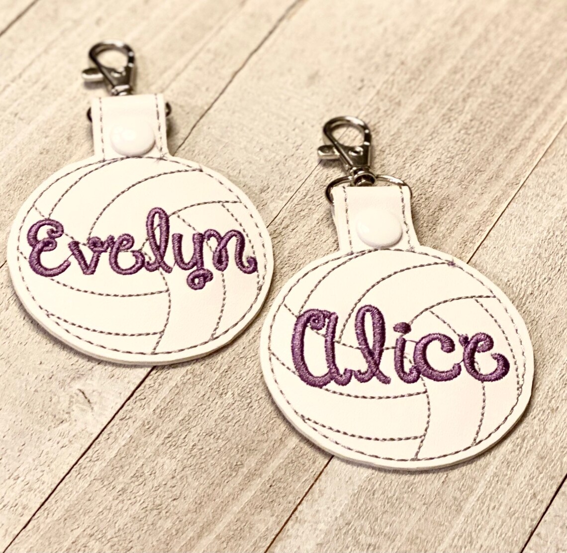 Volleyball Keychain Volleyball Key Fob Volleyball Bag Tag Etsy