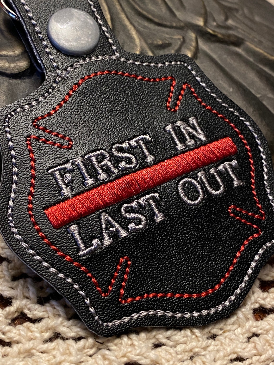 Firefighter Keychain/fire & Rescue Custom Key Chain/fireman Etsy