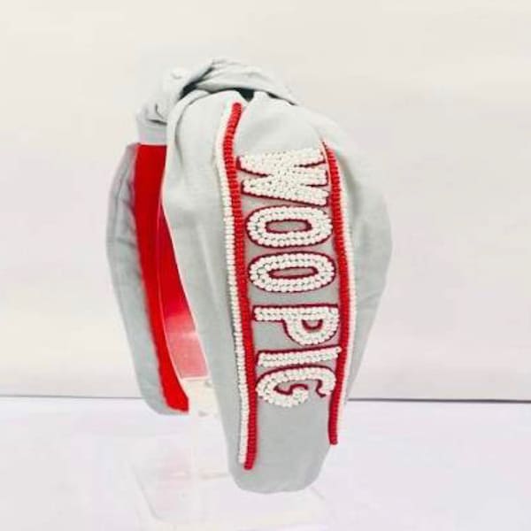 Arkansas woo pig  beaded headband