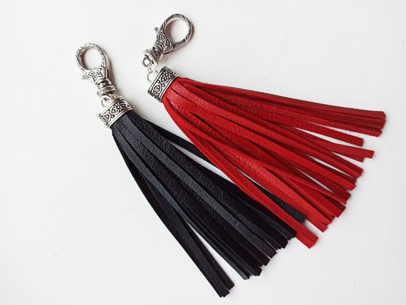 Porte clés pompon frange - France