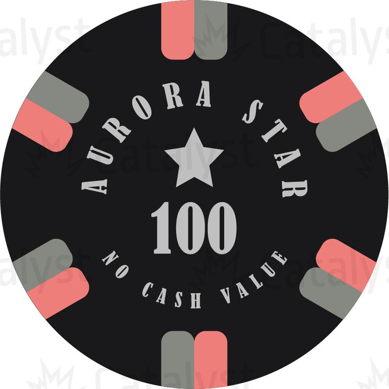 Aurora Star hot Stamp 39mm Poker Chip Design Etsy