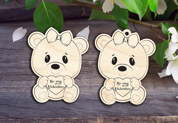 Valentine Bear - Laser cut patterns