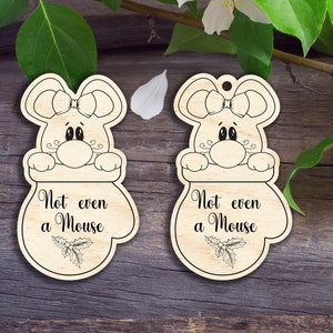 Not Even a Mouse in Mitten Ornament - Laser cut patterns