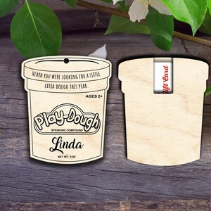 Play Dough Gift Card Holder Ornament- Laser cut patterns