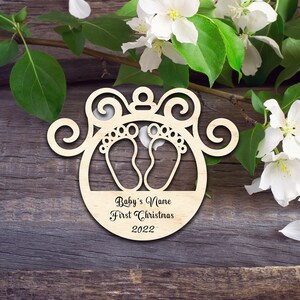 Baby&#39;s First Christmas Ornament- Laser cut patterns