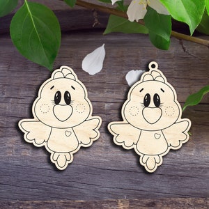 A Little Birdie Ornament - Laser cut patterns