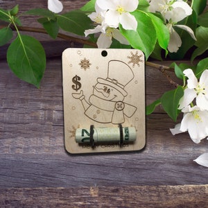 Snowman Money Holder Ornament- Laser cut patterns