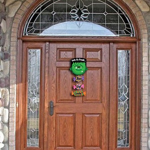 Lets Be Frank... You Got Candy? - Halloween Wooden Cutout Pattern Download Pdf File