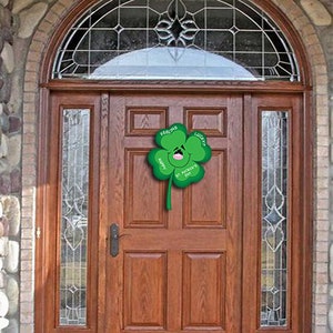 St. Patrick&#39;s Day Feeling Lucky  4 Leaf Clover Wooden Cutout Pattern Download Pdf File