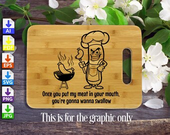 Once You Put My Meat in your mouth you're going to want to swallow- GRAPHIC ONLY