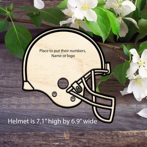 Football Helmet - Laser cut patterns