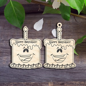 Happy Birthday Cake - Laser cut patterns