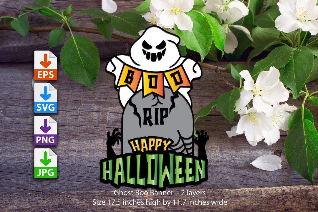 Ghost Boo Banner - Etsy