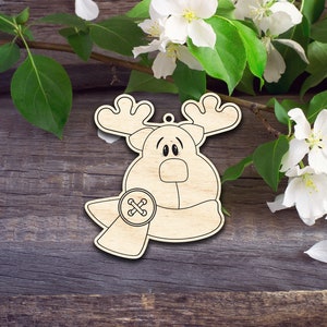 Reindeer Ornament V2 - Laser cut patterns