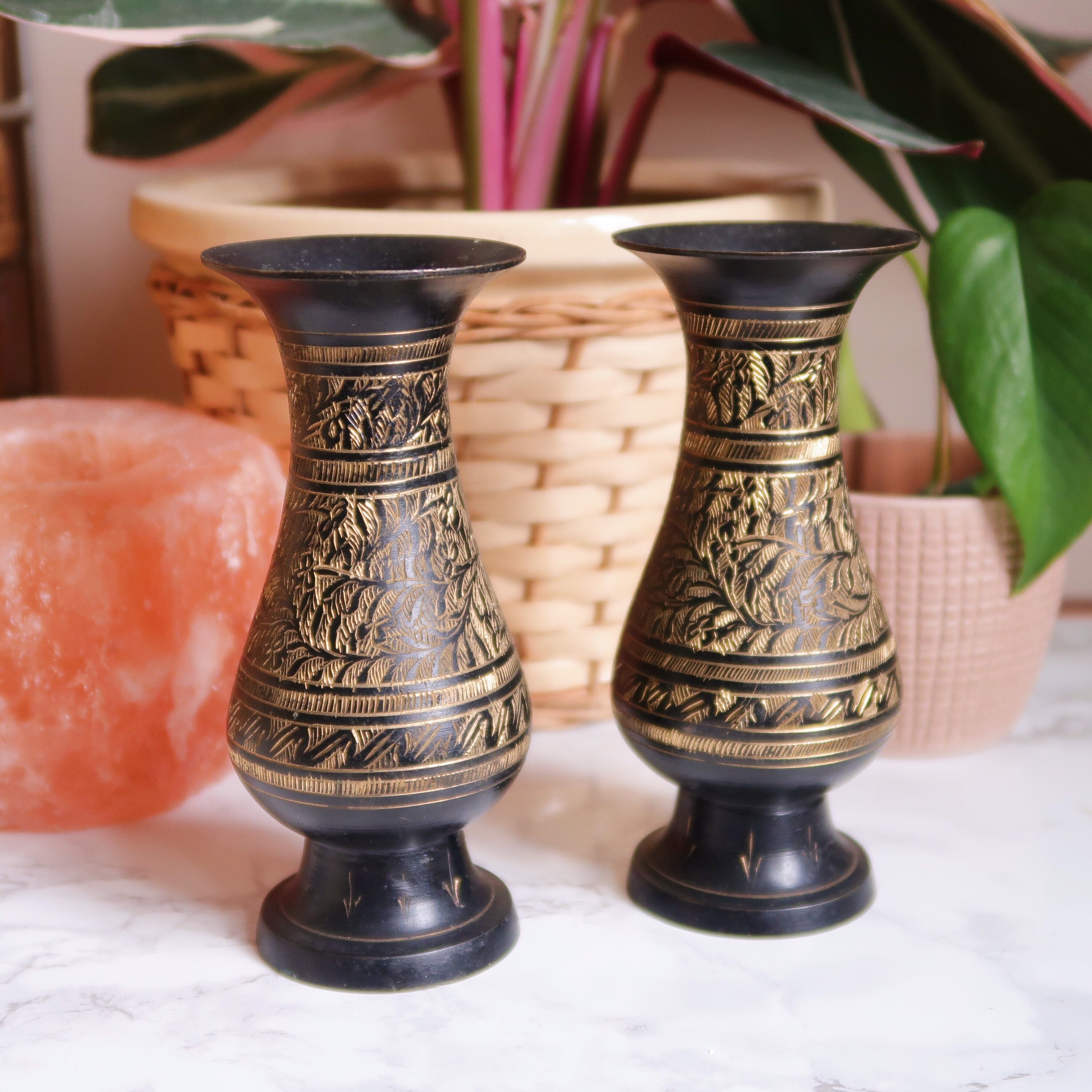 vases Gravés Vintage