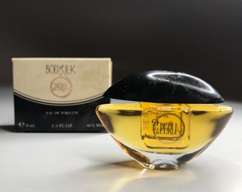 La PERLA BODY SILK 8ml Miniature Vintage First Edition Discontinued Rare Boxed