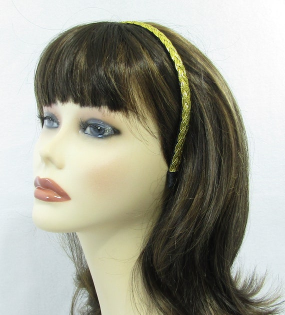 Gold Braided Headband Women S Headband Short Hair Hard Headband Girls Gold Hair Accessory Adult Hair Band
