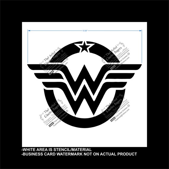 Wonder Woman Stencil Reusable Flexible Stencil Durable | Etsy
