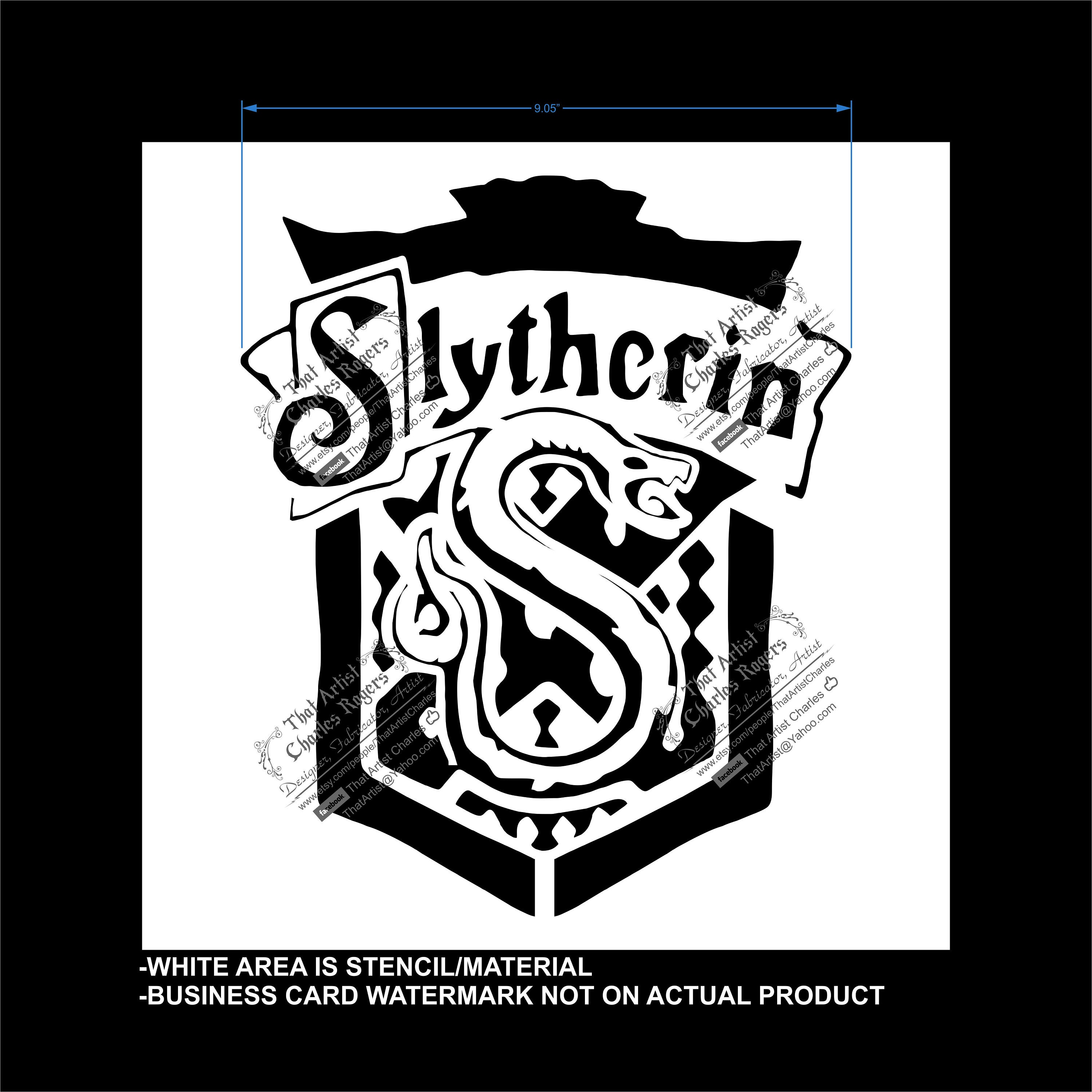 Download Slytherin Reusable Flexible Stencil Durable High | Etsy