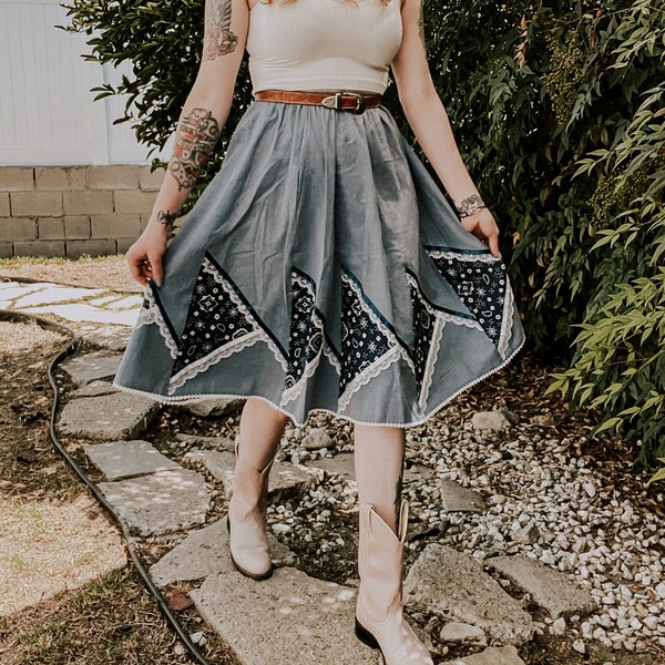 Fresh Summer Prairie Skirt-Waist 28 to 30