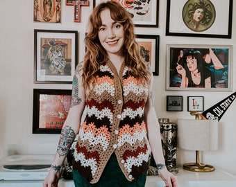 forher Kleding Dameskleding Sweaters Pullovers vintage 70'style unisex kleding hippie stijl vintage haak, patchwork gehaakte trui voor vrouwen vrouwen kleding 