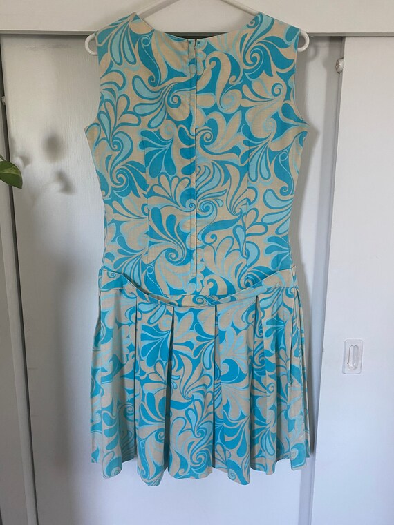 1960's Vintage Psychedelic Floral Drop Waist Dress - Gem