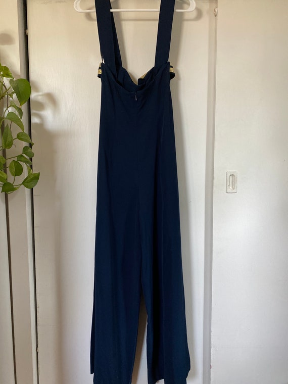 Vintage Nautical Sailor Wide Leg Jumpsuit - image 7