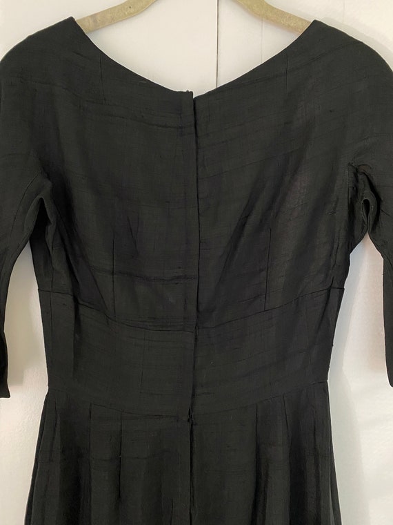 1960's Vintage Little Black Cocktail Dress - image 4