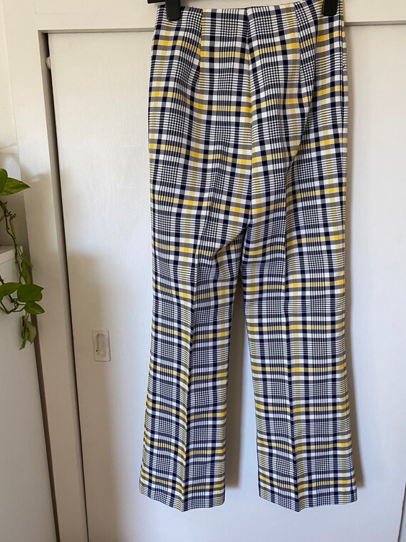 1960's Vintage Clueless Plaid Three Piece Pant Su… - image 8