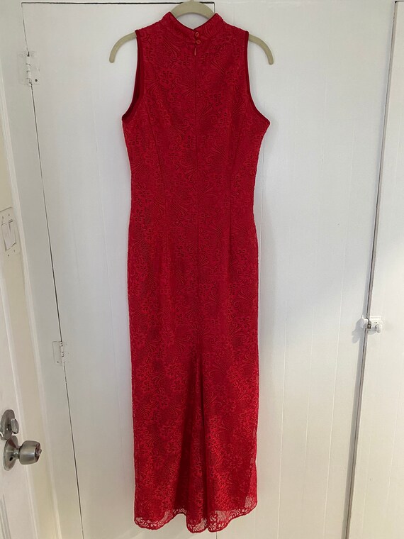 Vintage Gunne Sax Red Lace Dress - image 6