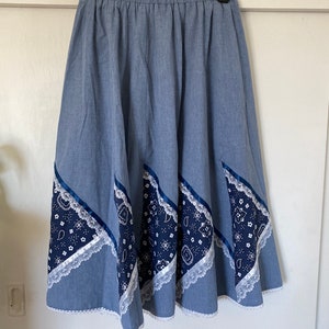 Vintage Bandana Prairie Skirt image 3