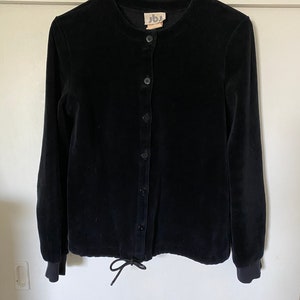 Vintage Black Velvet Jacket image 5