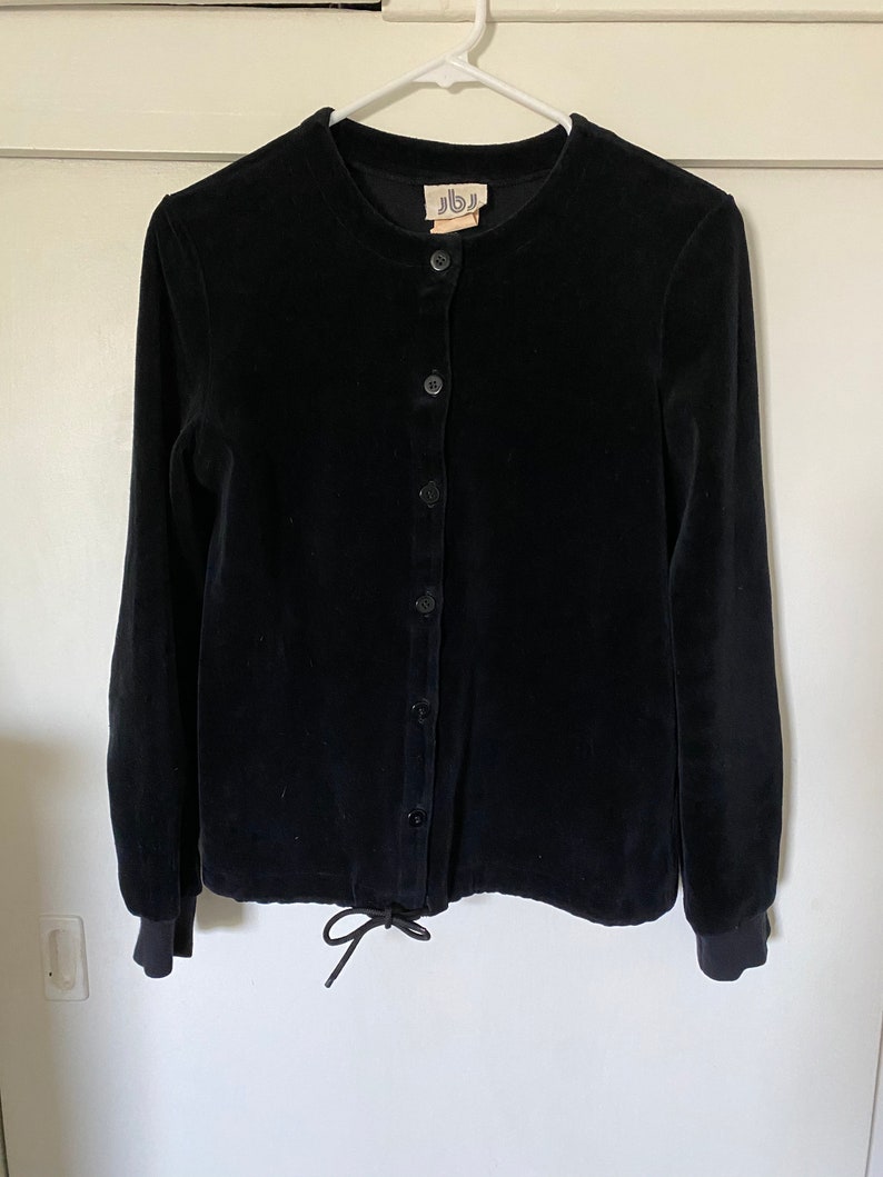 Vintage Black Velvet Jacket image 5